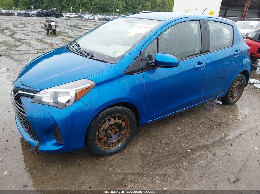 2015 Toyota Yaris VIN VNKKTUD34FA051507 IAAI salvage auction — RIGHT SIDE, Salvage (West Virginia), sold $2,950 on 2026-07-09 (photo 2)