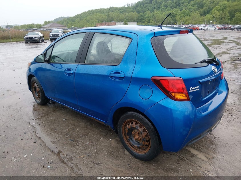 2015 Toyota Yaris VIN VNKKTUD34FA051507 IAAI salvage auction — RIGHT SIDE, Salvage (West Virginia), sold $2,950 on 2026-07-09 (photo 3)