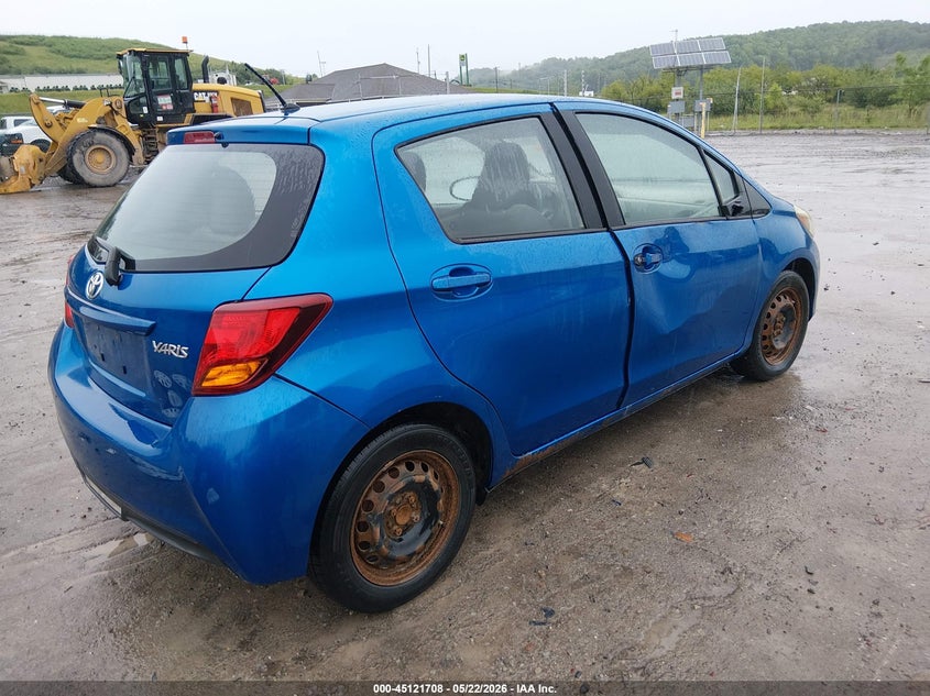 2015 Toyota Yaris VIN VNKKTUD34FA051507 IAAI salvage auction — RIGHT SIDE, Salvage (West Virginia), sold $2,950 on 2026-07-09 (photo 4)