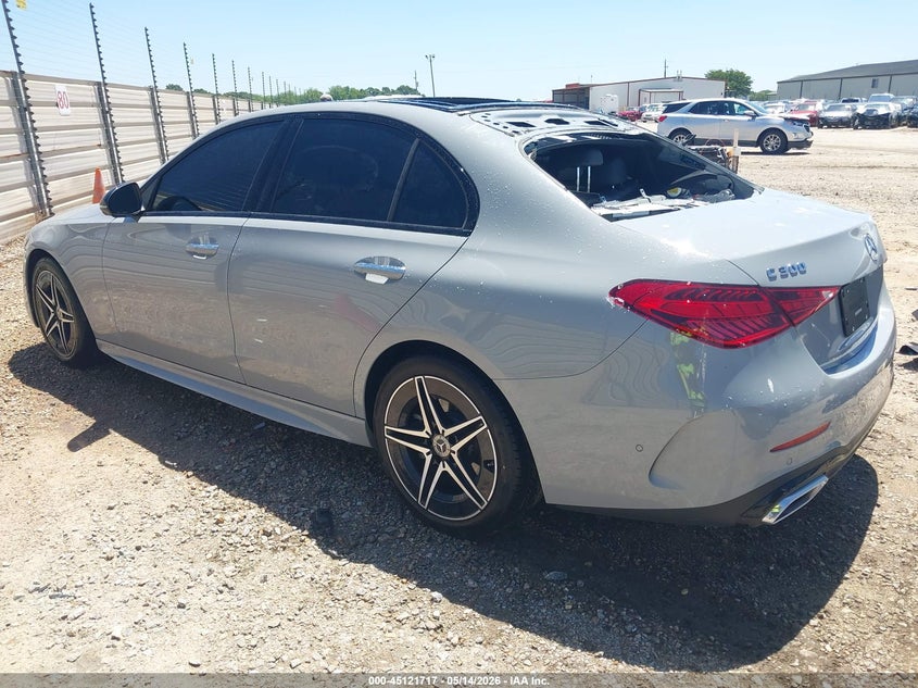 2025 Mercedes-benz C-klasse VIN W1KAF4GB2SR273981 IAAI salvage auction — ROOF, Salvage Title, sold $22,800 on 2026-10-17 (photo 3)