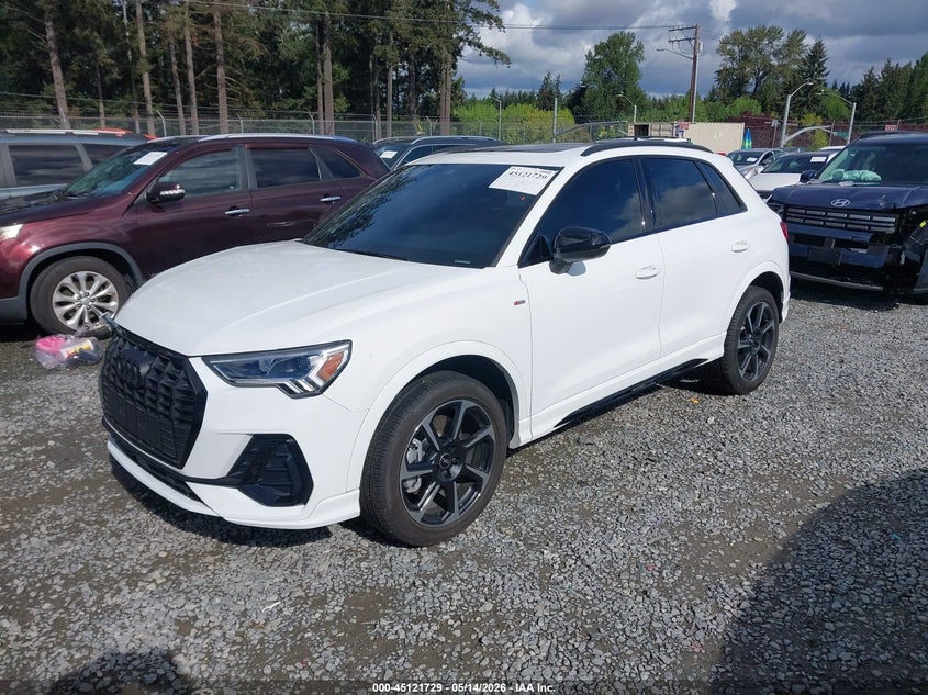 2025 Audi Q3 VIN WA1EECF31S1076151 IAAI salvage auction — RIGHT FRONT, Bill Of Sale (Washington), sold $14,100 on 2026-07-08 (photo 2)