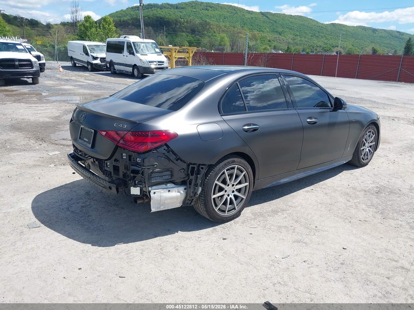 2024 Mercedes-benz VIN W1KAF8HB4RR201728 IAAI salvage auction — LEFT REAR, Salvage (Pennsylvania), sold $32,050 on 2026-07-08 (photo 4)