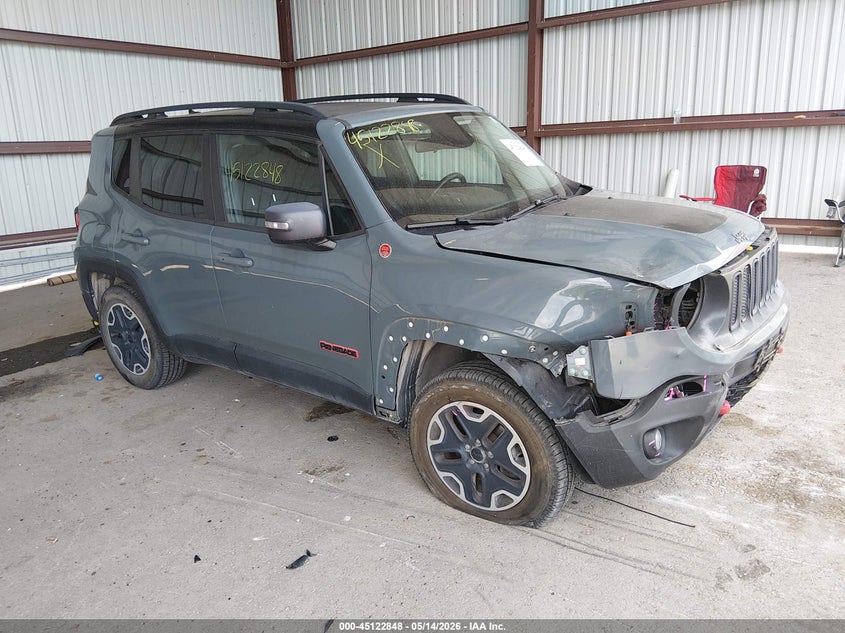 2016 Jeep Renegade VIN ZACCJBCT8GPD48211 IAAI salvage auction — FRONT END, Salvage (Missouri), sold $1,175 on 2026-07-30 (photo 1)