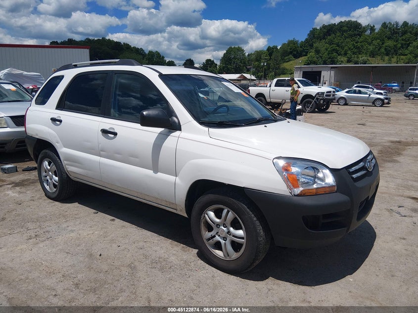 2006 Kia Sportage VIN KNDJF723X67228039 IAAI salvage auction — REAR END, Salvage (West Virginia), sold $925 on 2026-07-23 (photo 1)