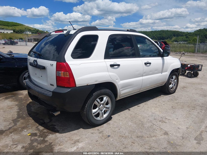 2006 Kia Sportage VIN KNDJF723X67228039 IAAI salvage auction — REAR END, Salvage (West Virginia), sold $925 on 2026-07-23 (photo 4)