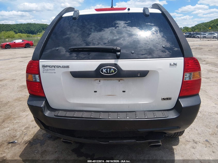 2006 Kia Sportage VIN KNDJF723X67228039 IAAI salvage auction — REAR END, Salvage (West Virginia), sold $925 on 2026-07-23 (photo 6)