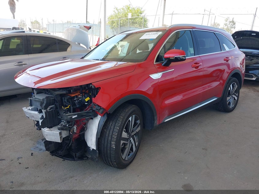 2023 Kia VIN KNDRHDLG8P5175576 IAAI salvage auction — FRONT END, Salvage (California), sold $6,550 on 2026-07-29 (photo 2)