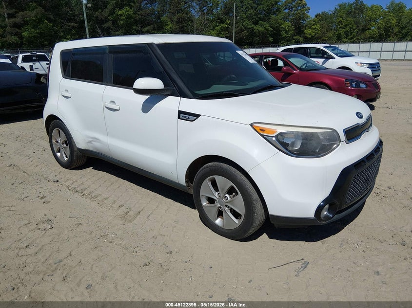 2016 Kia Soul VIN KNDJP3A5XG7367856 IAAI salvage auction — NORMAL WEAR, Clear (Montana), sold $975 on 2026-07-16 (photo 1)
