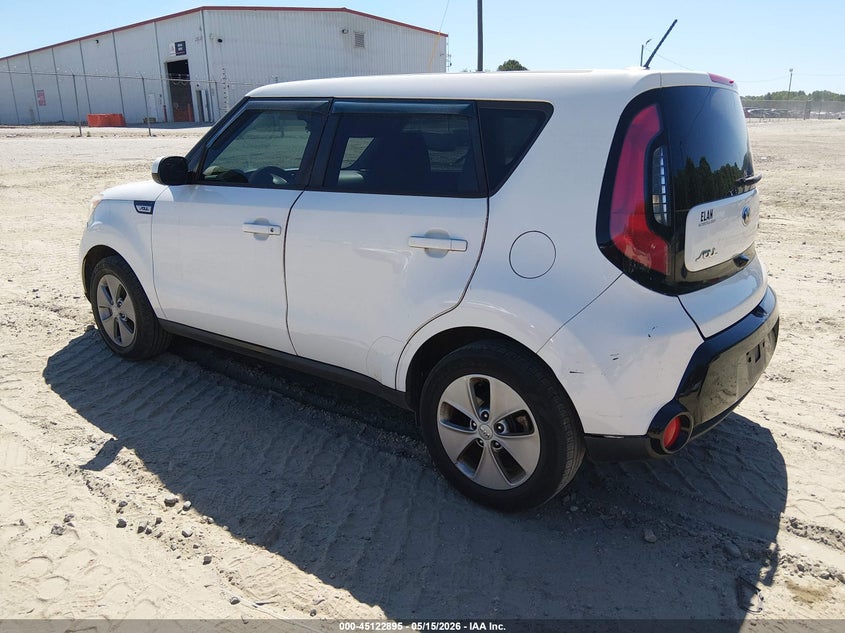 2016 Kia Soul VIN KNDJP3A5XG7367856 IAAI salvage auction — NORMAL WEAR, Clear (Montana), sold $975 on 2026-07-16 (photo 3)