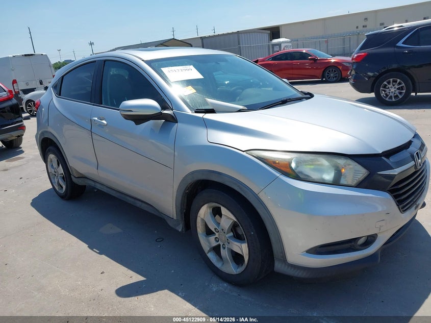 2016 Honda Hr-v VIN 3CZRU5H59GM705213 IAAI salvage auction — LEFT SIDE, Salvage (Texas), sold $2,550 on 2026-07-09 (photo 1)