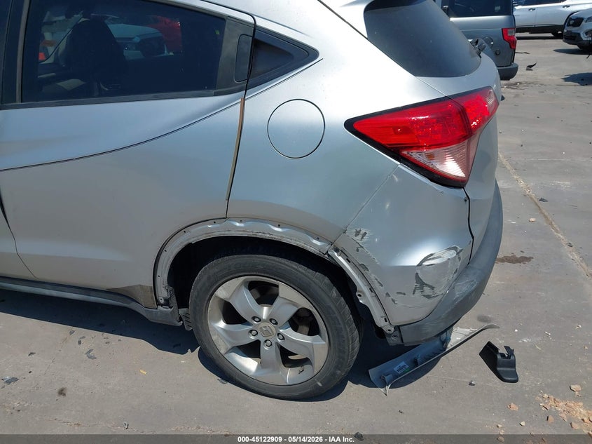 2016 Honda Hr-v VIN 3CZRU5H59GM705213 IAAI salvage auction — LEFT SIDE, Salvage (Texas), sold $2,550 on 2026-07-09 (photo 6)