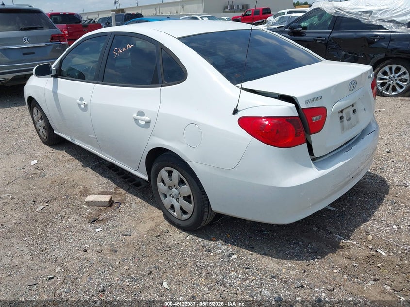 2007 Hyundai Elantra VIN KMHDU46D27U076714 IAAI salvage auction — REAR END, Original (Texas), sold $400 on 2026-07-29 (photo 3)
