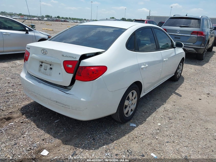 2007 Hyundai Elantra VIN KMHDU46D27U076714 IAAI salvage auction — REAR END, Original (Texas), sold $400 on 2026-07-29 (photo 4)