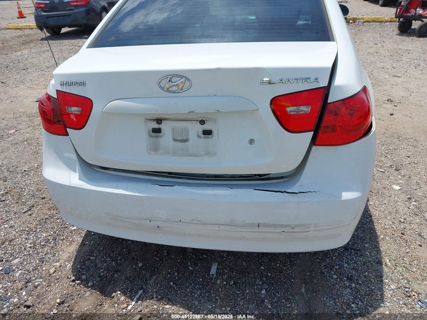 2007 Hyundai Elantra VIN KMHDU46D27U076714 IAAI salvage auction — REAR END, Original (Texas), sold $400 on 2026-07-29 (photo 6)