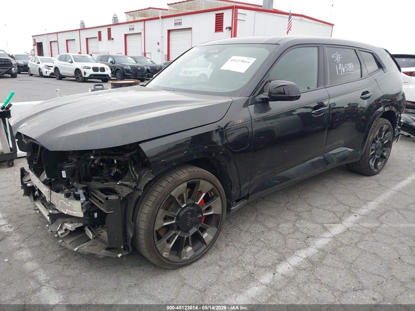 2023 BMW Xm VIN 5YM23CS02P9S32496 IAAI salvage auction — FRONT & REAR, Salvage (California), sold $59,750 on 2026-07-23 (photo 2)