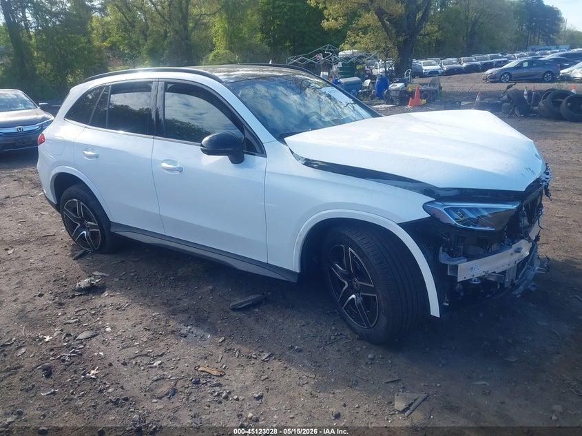 2026 Mercedes-benz Glc VIN W1NKM4HB7TU122516 IAAI salvage auction — FRONT END, Mv-907A (New York), sold $14,400 on 2026-07-14 (photo 1)