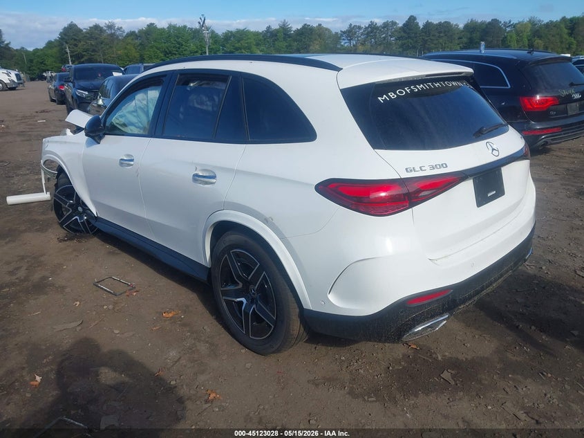 2026 Mercedes-benz Glc VIN W1NKM4HB7TU122516 IAAI salvage auction — FRONT END, Mv-907A (New York), sold $14,400 on 2026-07-14 (photo 3)