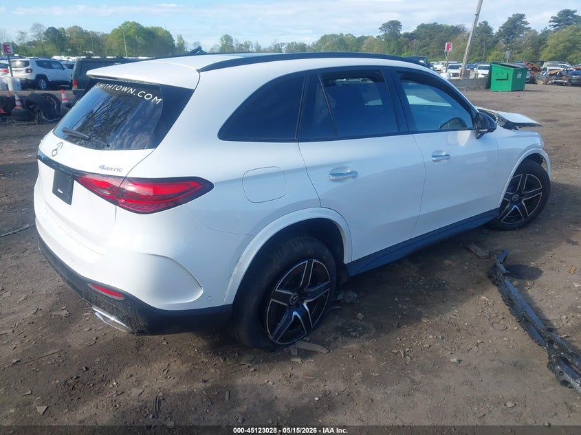 2026 Mercedes-benz Glc VIN W1NKM4HB7TU122516 IAAI salvage auction — FRONT END, Mv-907A (New York), sold $14,400 on 2026-07-14 (photo 4)