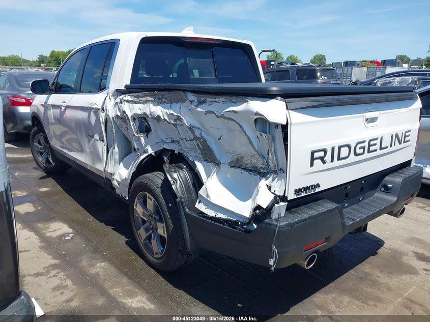 2025 Honda Ridgeline VIN 5FPYK3F50SB023954 IAAI salvage auction — SIDE, Salvage (North Carolina), sold $10,400 on 2026-07-31 (photo 3)