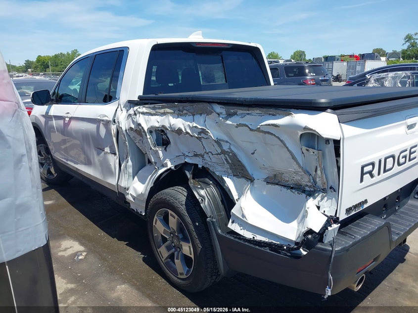 2025 Honda Ridgeline VIN 5FPYK3F50SB023954 IAAI salvage auction — SIDE, Salvage (North Carolina), sold $10,400 on 2026-07-31 (photo 6)