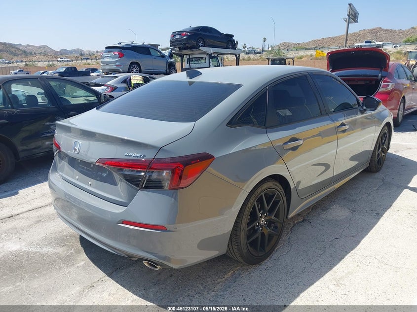 2025 Honda Civic VIN 2HGFE2F51SH541214 IAAI salvage auction — THEFT, Salvage Title, sold $18,100 on 2026-08-22 (photo 4)