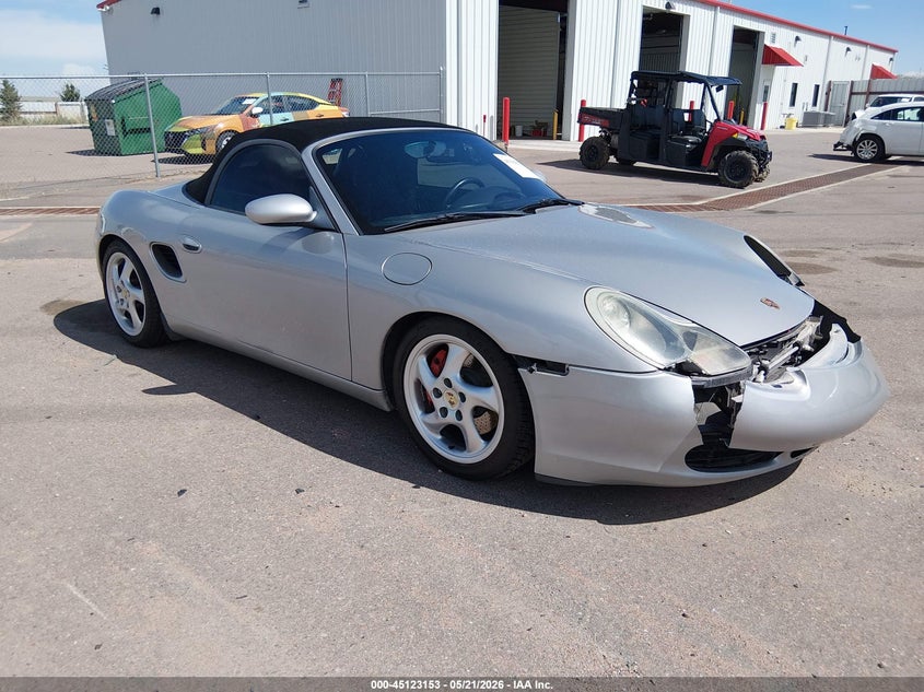 2000 Porsche Boxster VIN WP0CB2984YU660168 IAAI salvage auction — FRONT END, Salvage (Colorado), sold $3,450 on 2026-08-09 (photo 1)