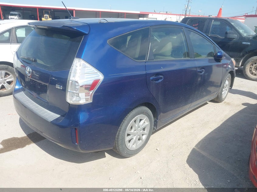 2012 Toyota Prius v VIN JTDZN3EU8C3147420 IAAI salvage auction — NORMAL WEAR, Original (Texas), sold $1,650 on 2026-07-13 (photo 4)