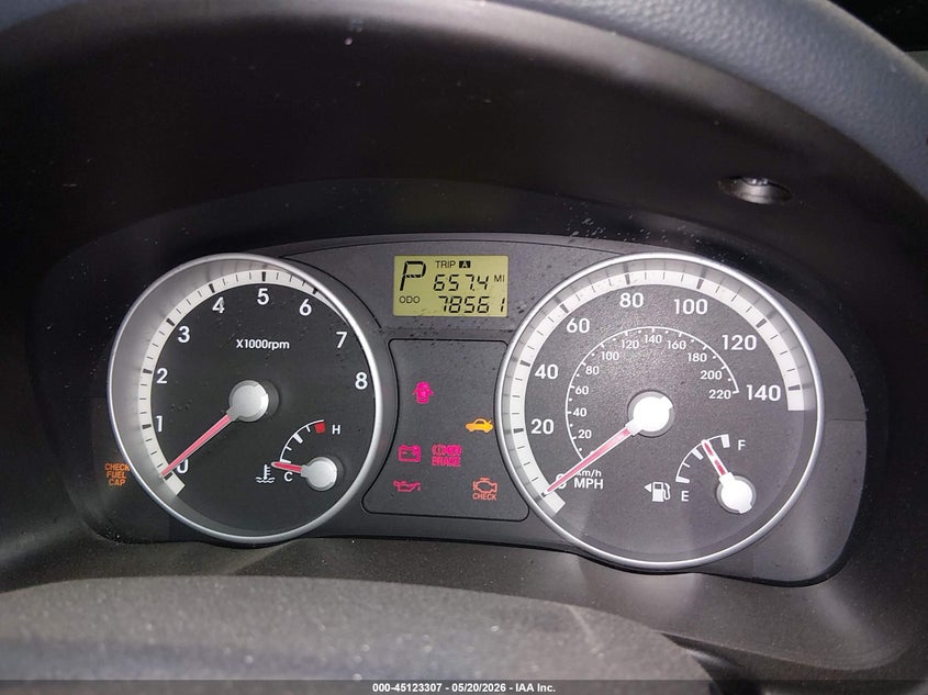 2008 Hyundai Accent VIN KMHCN46C68U231458 IAAI salvage auction — RIGHT SIDE, Salvage (Arizona), sold $650 on 2026-07-21 (photo 7)