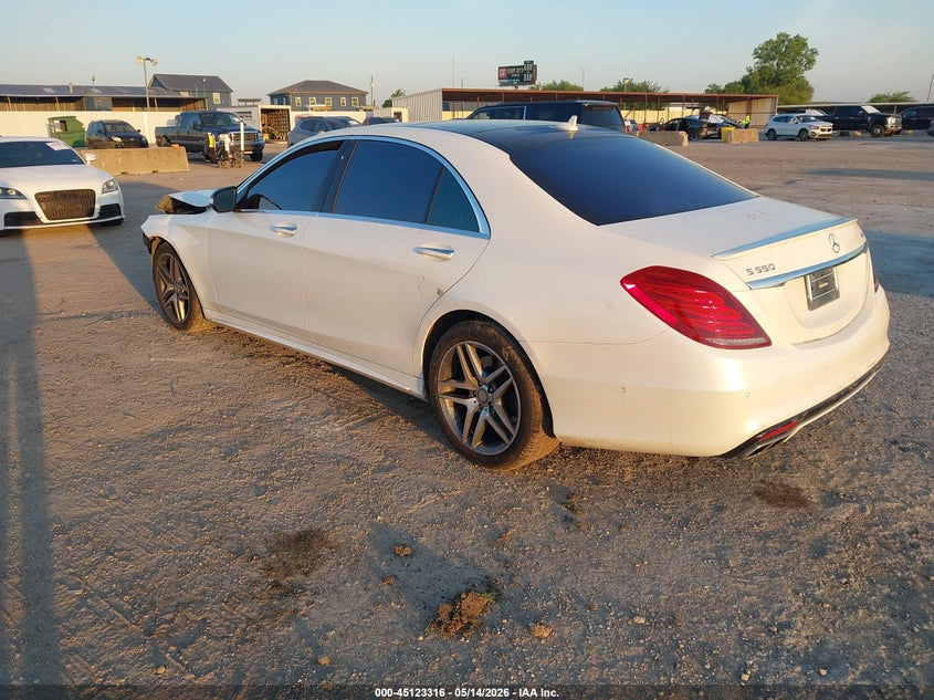2015 Mercedes-benz S-klasse VIN WDDUG8FB9FA090035 IAAI salvage auction — FRONT END, Salvage (Idaho), sold $4,050 on 2026-07-10 (photo 3)