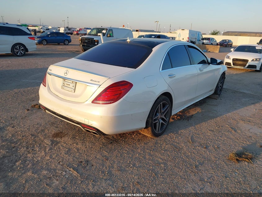 2015 Mercedes-benz S-klasse VIN WDDUG8FB9FA090035 IAAI salvage auction — FRONT END, Salvage (Idaho), sold $4,050 on 2026-07-10 (photo 4)