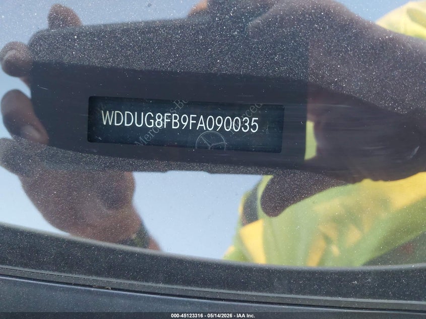 2015 Mercedes-benz S-klasse VIN WDDUG8FB9FA090035 IAAI salvage auction — FRONT END, Salvage (Idaho), sold $4,050 on 2026-07-10 (photo 9)