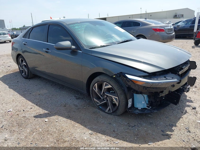 2025 Hyundai Elantra VIN KMHLP4DG3SU073667 IAAI salvage auction — LEFT SIDE, Original (Texas), sold $6,700 on 2026-07-30 (photo 1)