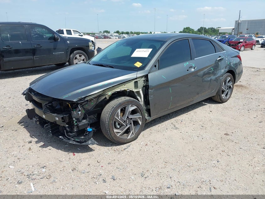 2025 Hyundai Elantra VIN KMHLP4DG3SU073667 IAAI salvage auction — LEFT SIDE, Original (Texas), sold $6,700 on 2026-07-30 (photo 2)