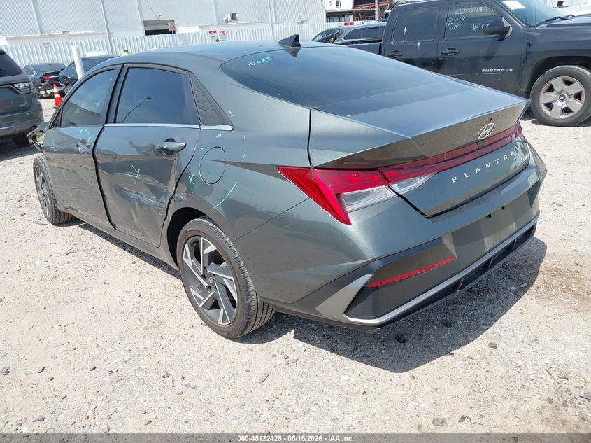 2025 Hyundai Elantra VIN KMHLP4DG3SU073667 IAAI salvage auction — LEFT SIDE, Original (Texas), sold $6,700 on 2026-07-30 (photo 3)