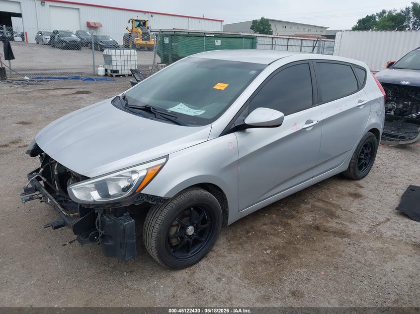 2015 Hyundai Accent VIN KMHCT5AE2FU212584 IAAI salvage auction — FRONT END, Clear (Oklahoma), sold $225 on 2026-07-28 (photo 2)