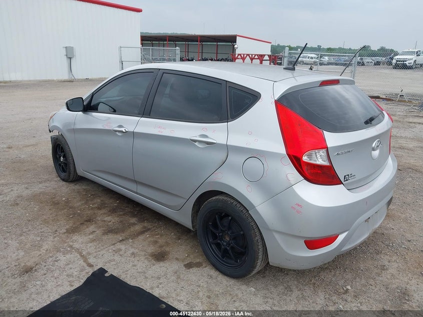 2015 Hyundai Accent VIN KMHCT5AE2FU212584 IAAI salvage auction — FRONT END, Clear (Oklahoma), sold $225 on 2026-07-28 (photo 3)