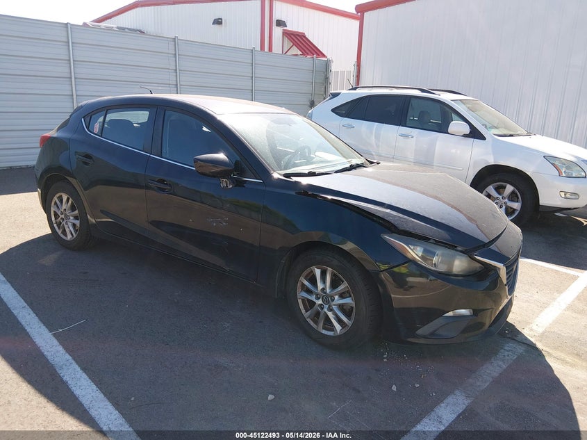 2014 Mazda 3 VIN JM1BM1L7XE1209890 IAAI salvage auction — LEFT FRONT, Clear (Tennessee), sold $25 on 2026-07-31 (photo 1)