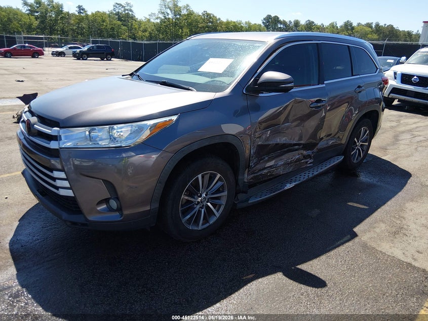 2019 Toyota Highlander VIN 5TDKZRFH5KS561245 IAAI salvage auction — LEFT SIDE, Salvage (South Carolina), sold $8,700 on 2026-07-29 (photo 2)