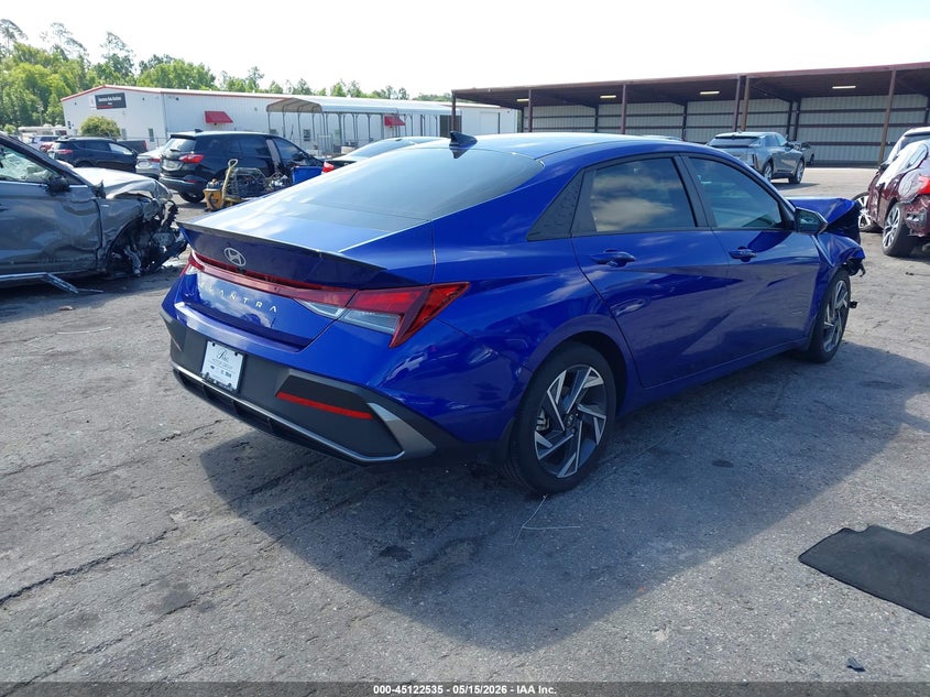 2025 Hyundai Elantra VIN KMHLM4DG7SU031544 IAAI salvage auction — FRONT END, Rebuildable (Florida), sold $25 on 2026-07-28 (photo 4)