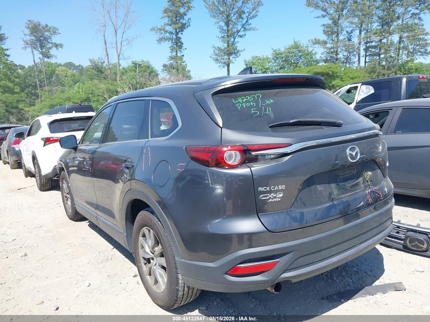 2018 Mazda Cx-9 VIN JM3TCBCY1J0205112 IAAI salvage auction — FRONT END, Salvage (Georgia), sold $4,150 on 2026-07-14 (photo 3)