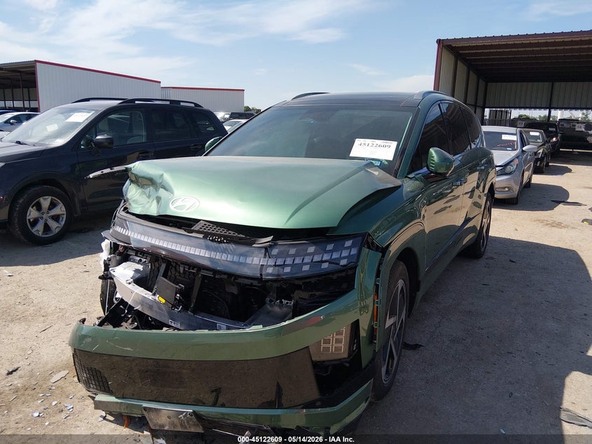 2026 Hyundai Ioniq 9 VIN 7YAMYFS58TY004558 IAAI salvage auction — FRONT END, Salvage Title, sold $12,250 on 2026-08-27 (photo 2)
