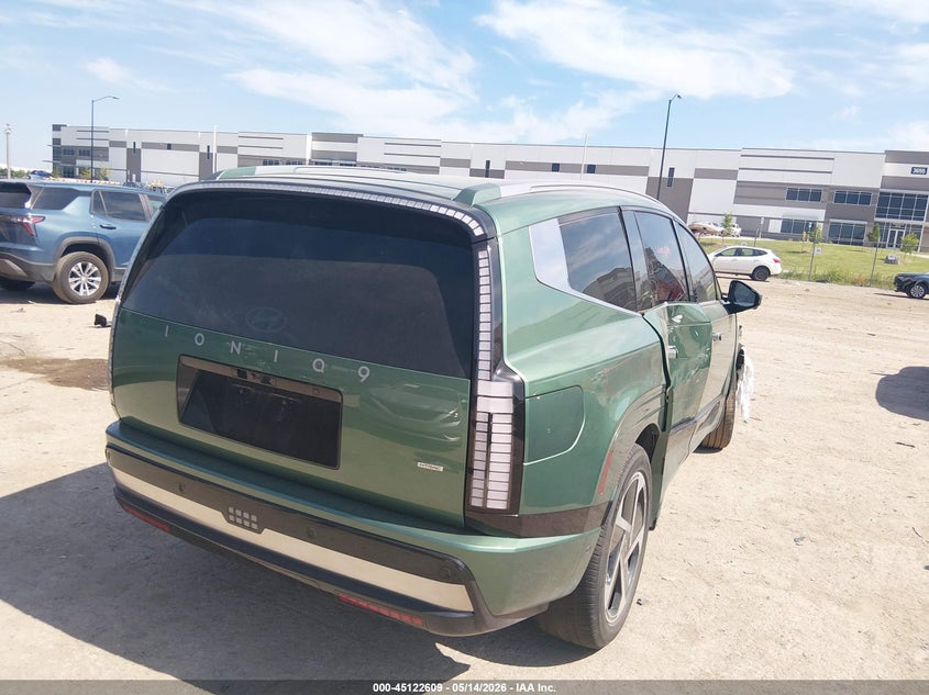 2026 Hyundai Ioniq 9 VIN 7YAMYFS58TY004558 IAAI salvage auction — FRONT END, Salvage Title, sold $12,250 on 2026-08-27 (photo 4)