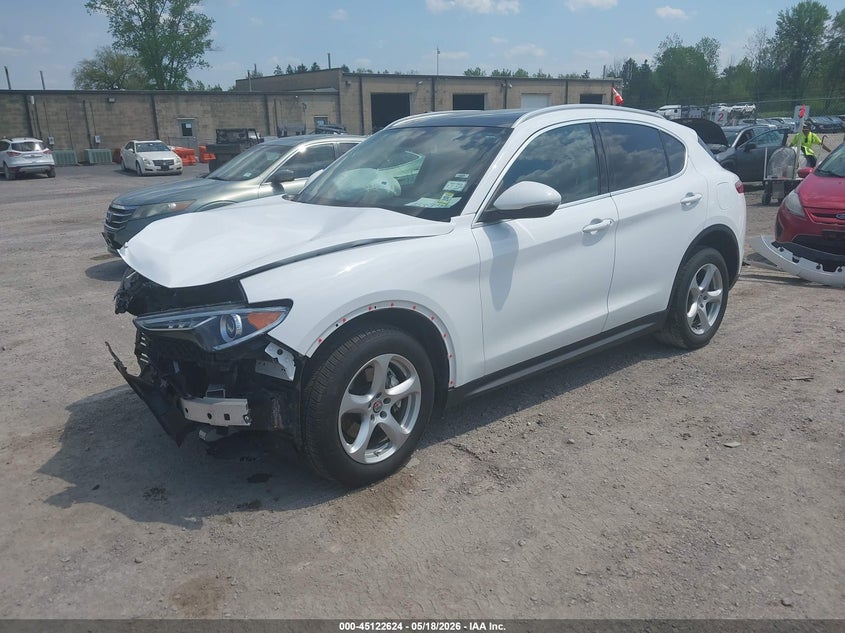 2018 Alfa romeo Stelvio VIN ZASFAKAN8J7B83726 IAAI salvage auction — FRONT END, Mv-907A (New York), sold $25 on 2026-07-30 (photo 2)