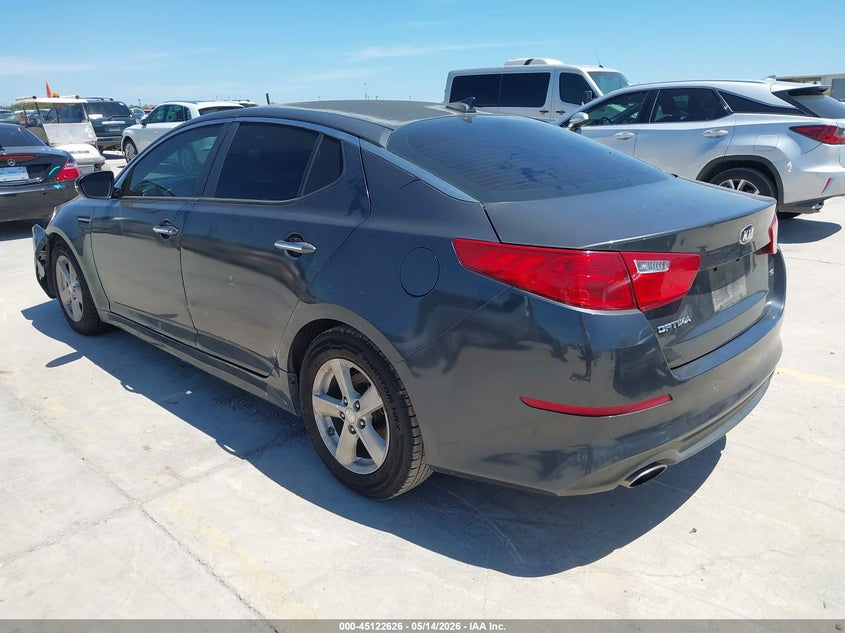 2015 Kia Optima VIN KNAGM4A74F5628805 IAAI salvage auction — FRONT END, Original (Texas), sold $900 on 2026-07-13 (photo 3)