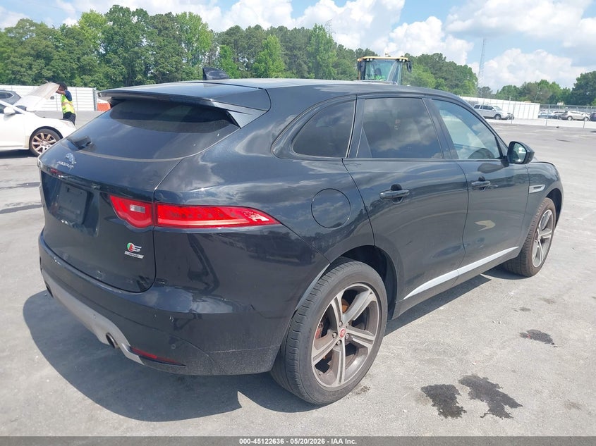 2019 Jaguar F-pace VIN SADCM2FV6KA609188 IAAI salvage auction — NORMAL WEAR, Clear (District Of Columbia), sold $5,050 on 2026-07-15 (photo 4)