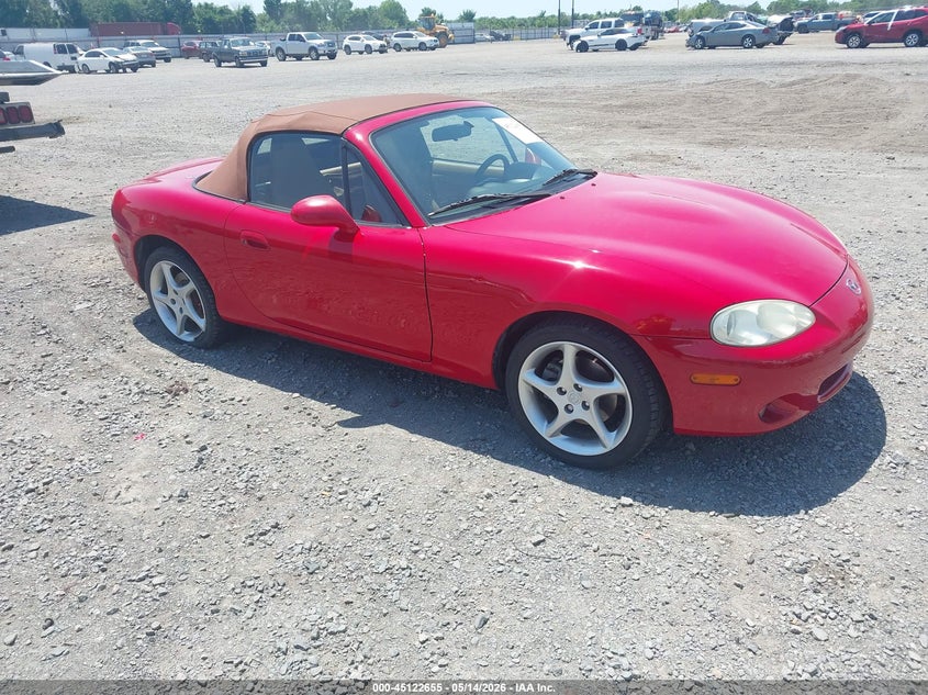 2001 Mazda Mx-5 miata VIN JM1NB353310205852 IAAI salvage auction — LEFT SIDE, Clear (Arkansas), sold $2,700 on 2026-07-15 (photo 1)