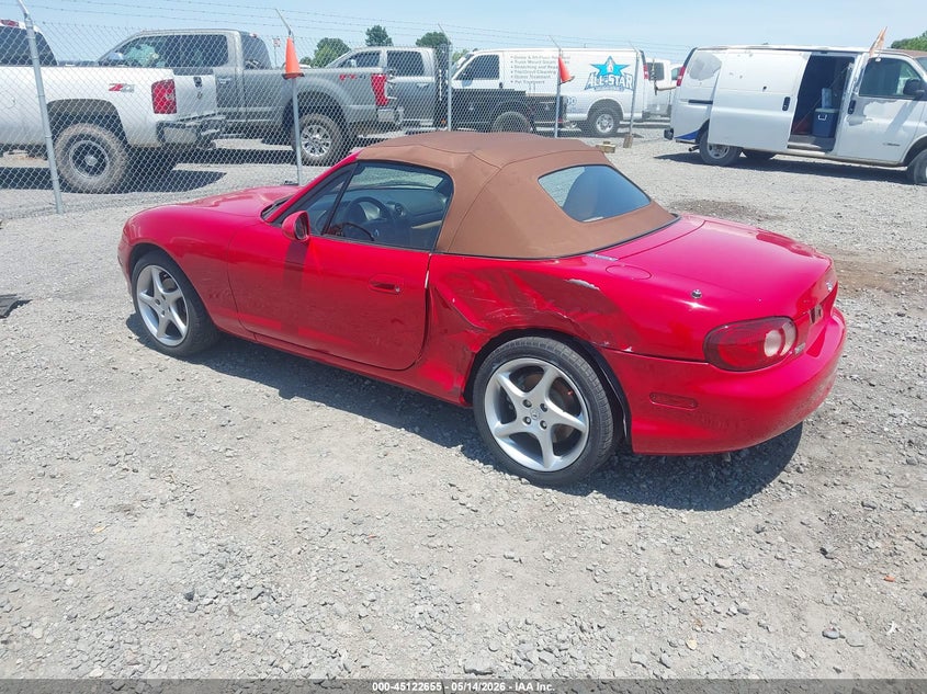 2001 Mazda Mx-5 miata VIN JM1NB353310205852 IAAI salvage auction — LEFT SIDE, Clear (Arkansas), sold $2,700 on 2026-07-15 (photo 3)
