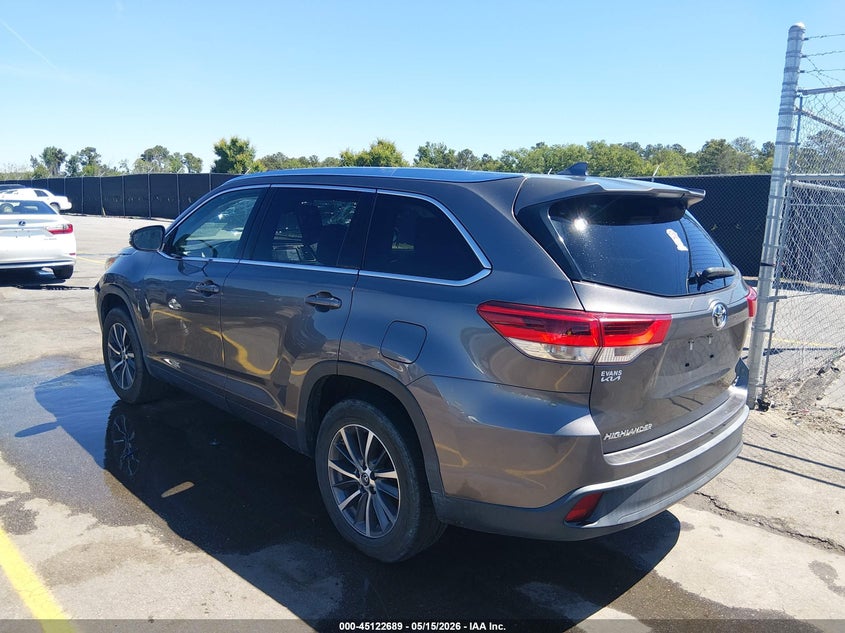 2019 Toyota Highlander VIN 5TDKZRFH4KS561933 IAAI salvage auction — FRONT END, Salvage (South Carolina), sold $12,575 on 2026-07-08 (photo 3)
