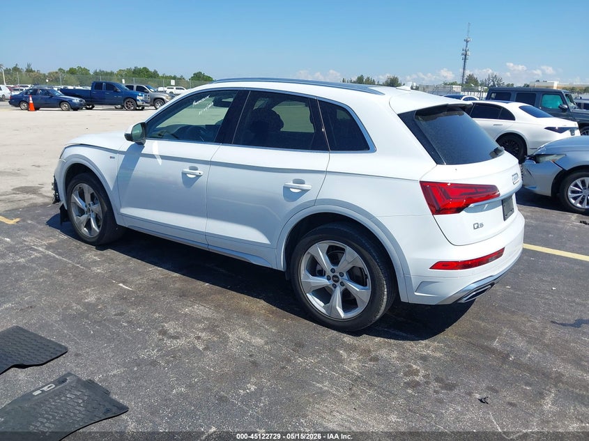 2023 Audi Q5 VIN WA1EAAFY7P2031874 IAAI salvage auction — RIGHT FRONT, Rebuildable (Florida), sold $17,500 on 2026-08-02 (photo 3)