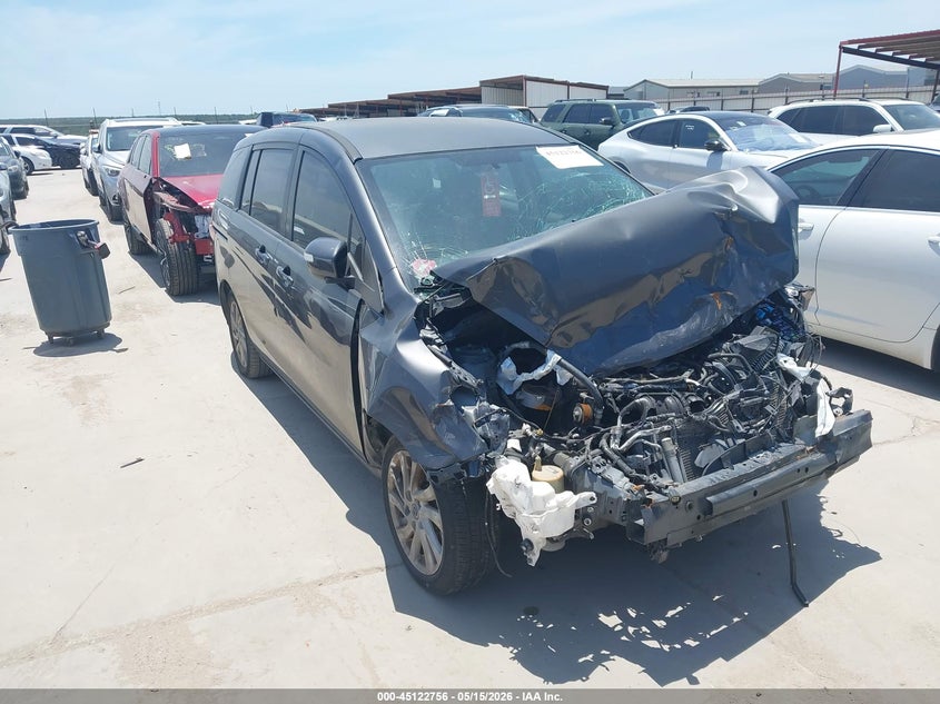 2014 Mazda 5 VIN JM1CW2BL0E0165889 IAAI salvage auction — FRONT END, Salvage (Texas), sold $100 on 2026-07-07 (photo 1)